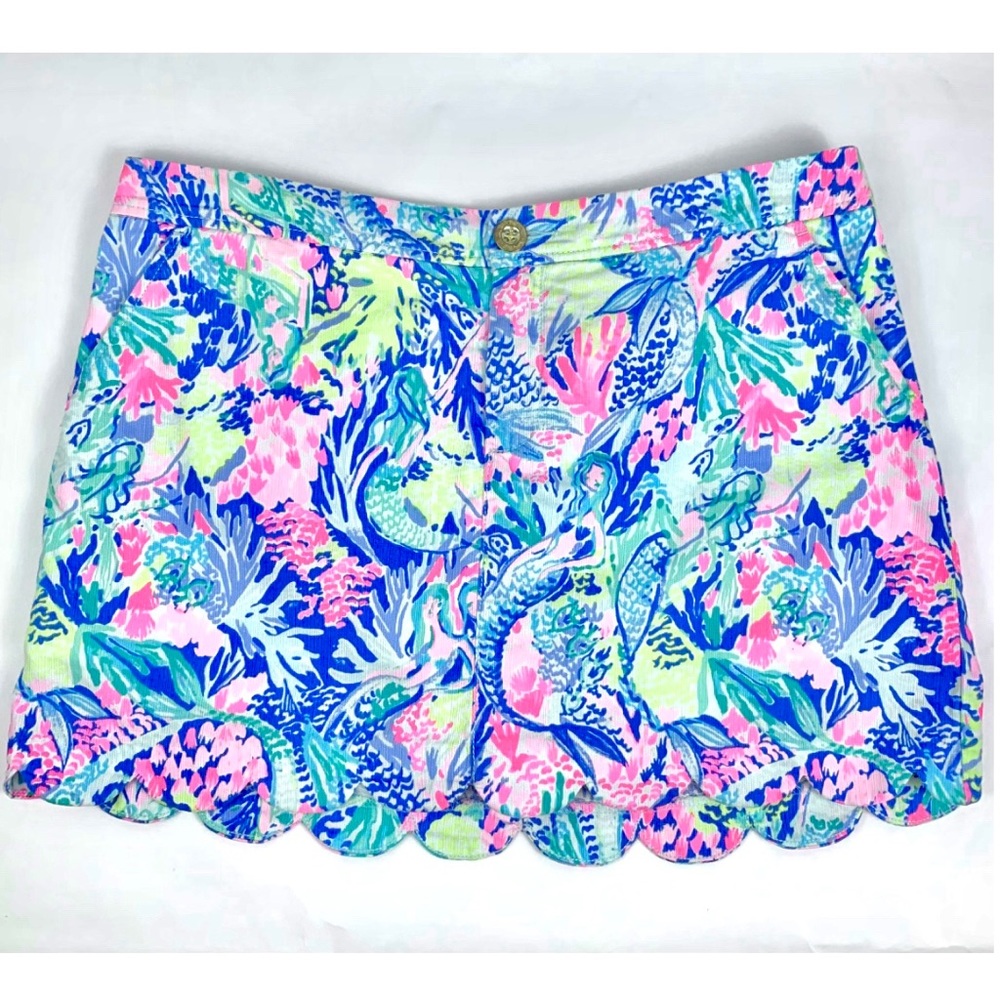 Lilly Pulitzer Mermaids Cove Colette Scallop Hem Skort